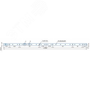 Модуль светодиодный LINE 470x11.6 AL1 2x9 Refond 2835 CRI80 4000K DL250 - фото 2