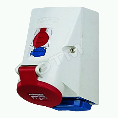 Розетка настенная двойная СЕЕ+SCHUKO 16А 3Р+N+E IP44 артикул 1649 ...