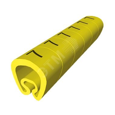 Маркировка надрезанная жёлтый 5 Пластичный ПВХ    (100шт) 1811-6 Unex