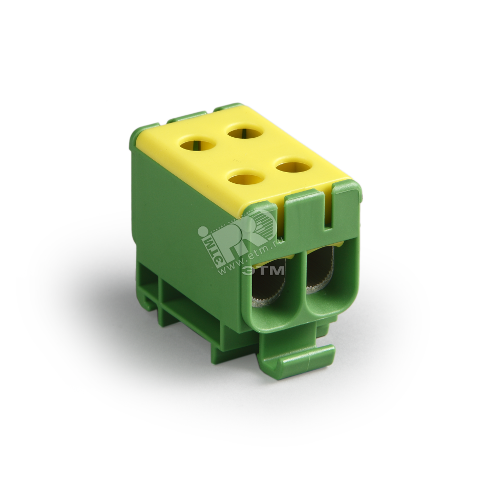 Блок клеммный распределительный желто-зеленый Al 6-50мм.кв Cu 2.5-50мм.кв 4 подключения KE66.3R ENSTO - превью 2