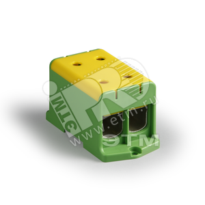 Блок клеммный распределительный желто-зеленый Al/Cu 35-240мм.кв 4 подключения