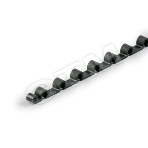Планка пластиковая крепежная для кабеля d=6мм шаг 25мм