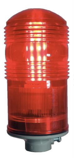 Заградительный огонь низкой интенсивности  ЗОМ-ПК1-ЛСД54 >10кд ICAO тип А 10W 220V AC IP65