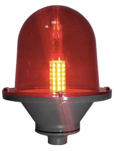 Заградительный огонь низкой интенсивности  ЗОМ-ПК2-ЛСД54 >10кд ICAO тип А 10W 220V AC IP65          антивандальный