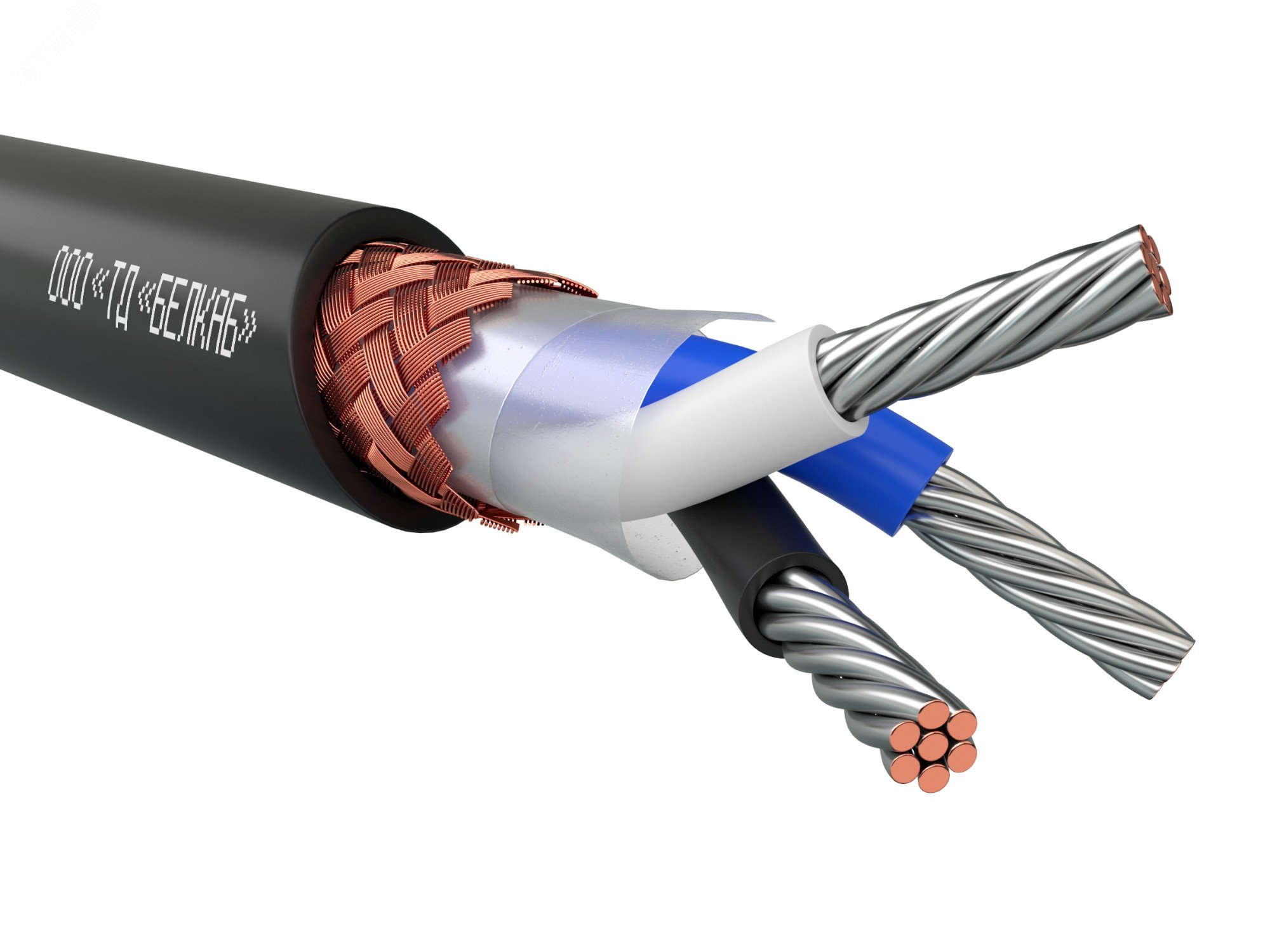 Изображение товара Монтажный кабель МКЭШнг(A)-LS 3х0.75 Медь Экранированный с низким дымовыделением