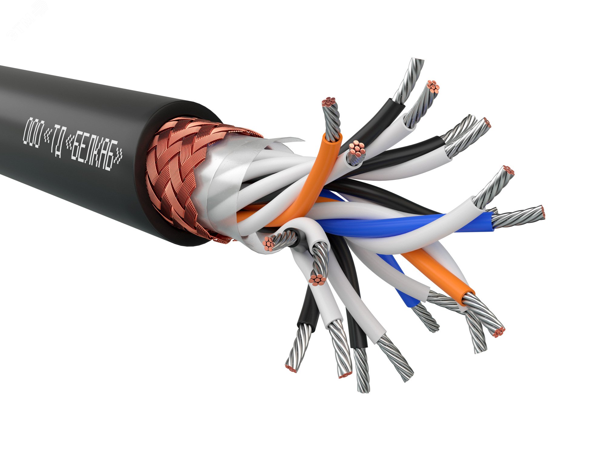 Изображение товара Кабель монтажный МКЭШВнг(А)-LS 10х2х0.75 для электромонтажа и передачи данных