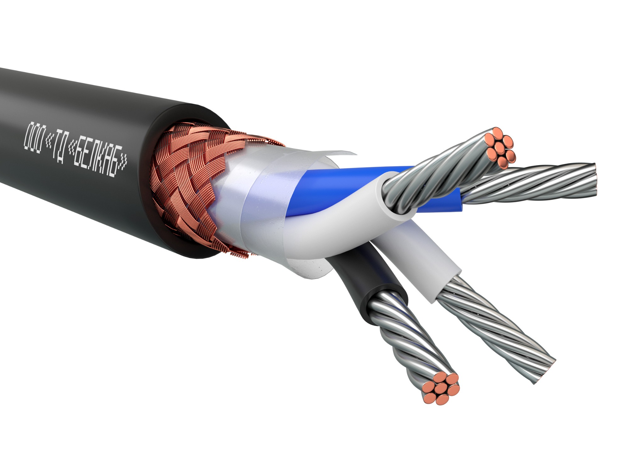 Кабель монтажный МКЭШ 4х0.5 ТРТС