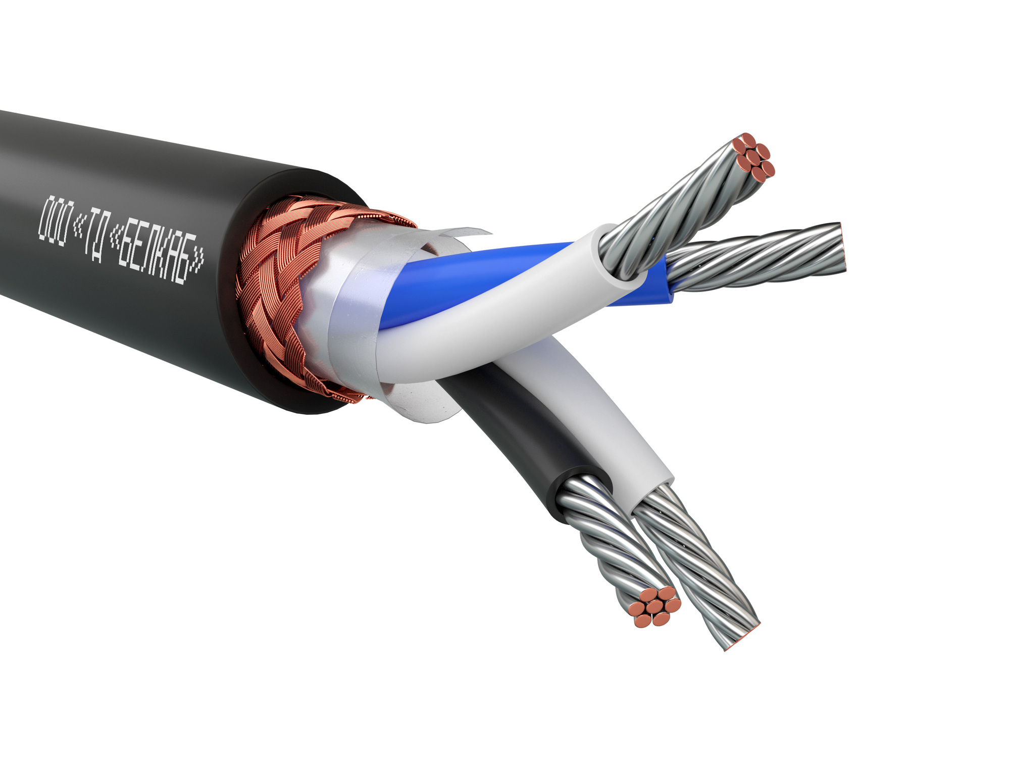 Кабель монтажный МКЭШВнг(А)-HF 2х2х1 ТРТС Белкаб