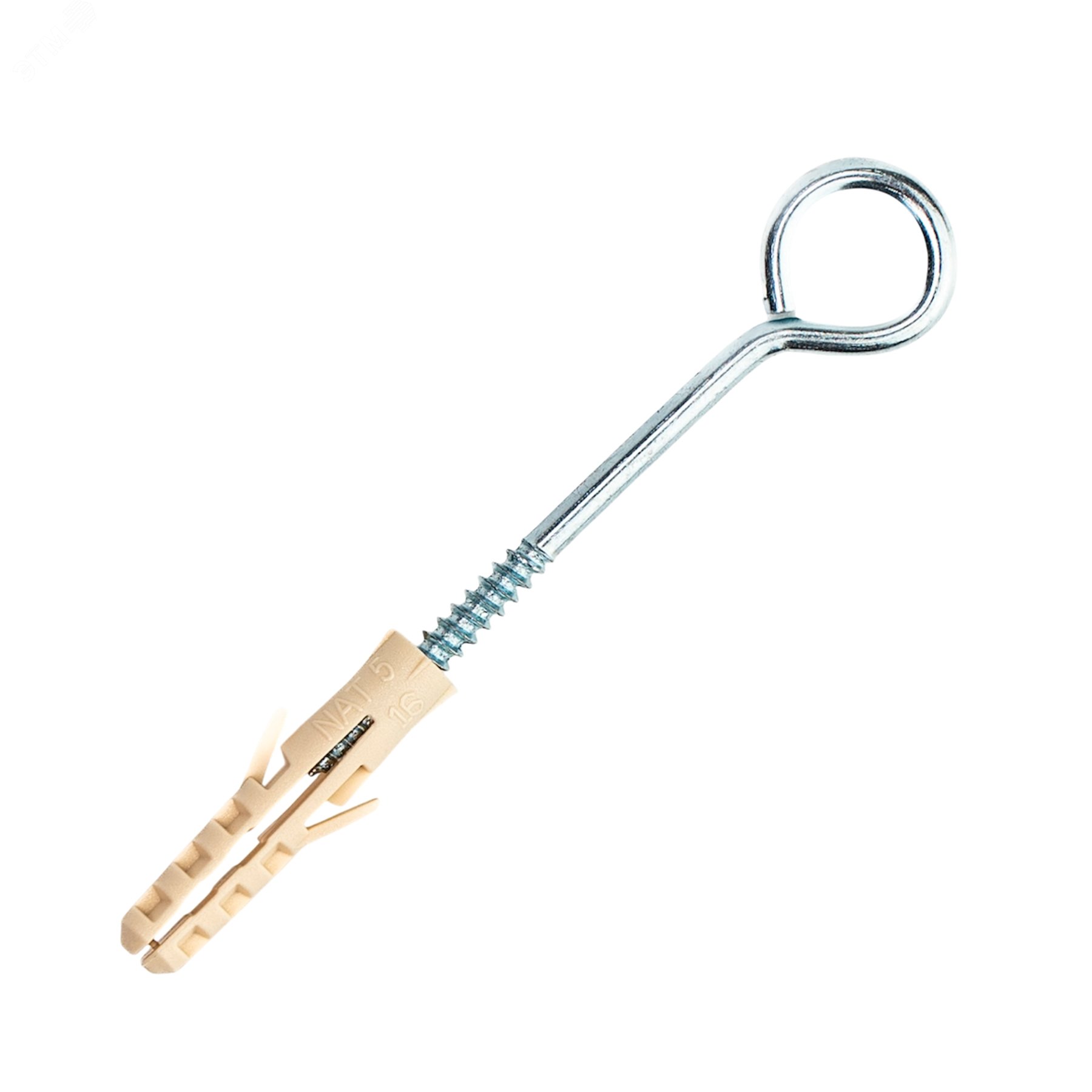 Изображение товара Шуруп-кольцо 3х40 с дюбелем NAT 5 (8 шт) (упак)