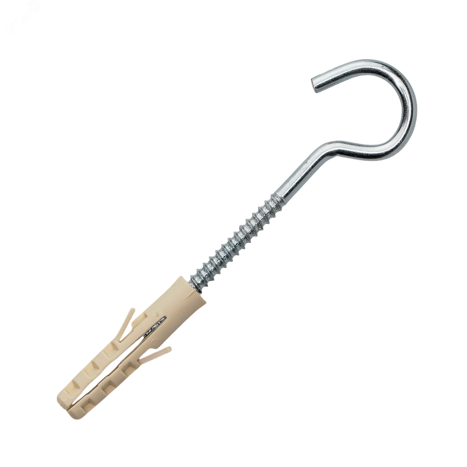 Изображение товара Шуруп-полукольцо 3х40 с дюбелем NAT 5 8 шт для установки в бетоне и кирпиче