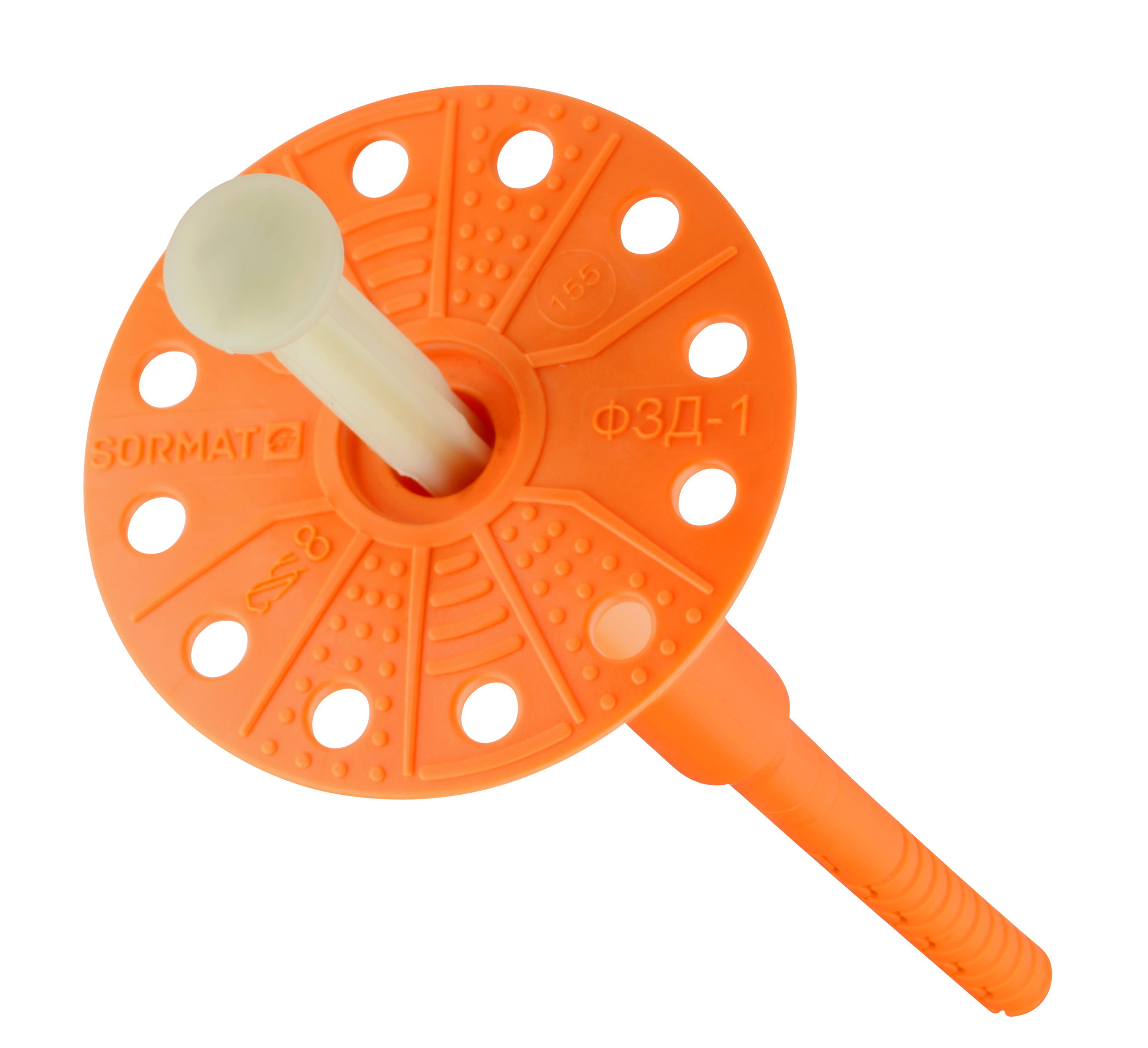 Дюбель для теплоизоляции SORMAT ФЗД-1x255 (150 шт)