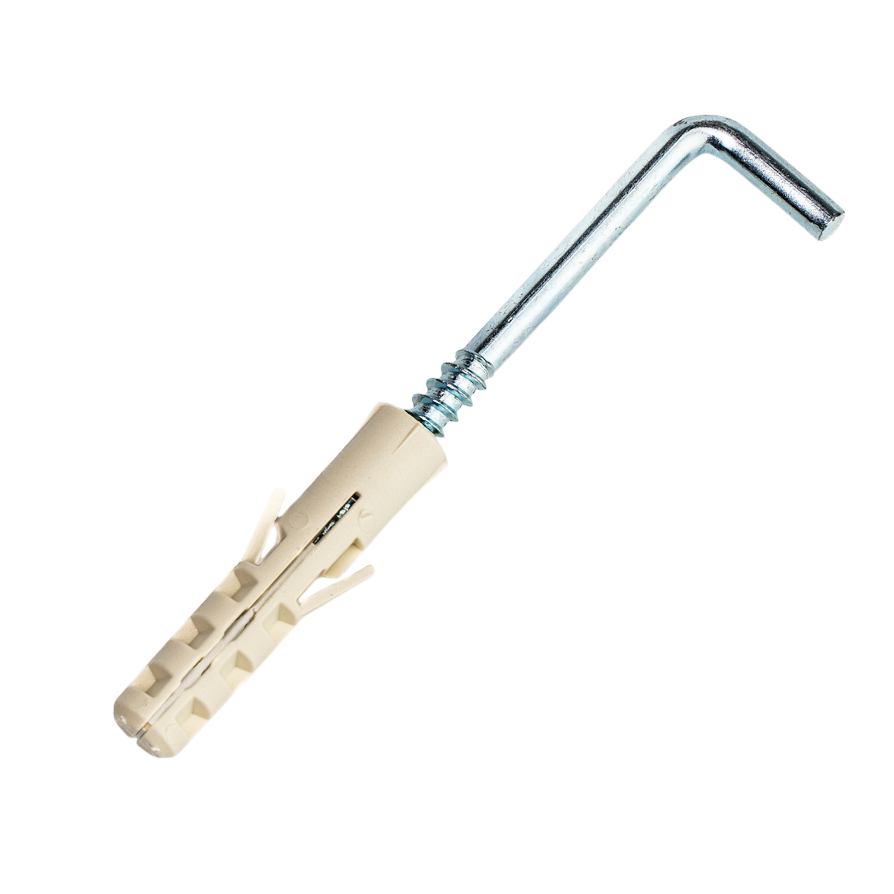 Шуруп-крюк (костыль) 5х60 с дюбелем NAT 8 (4 шт)