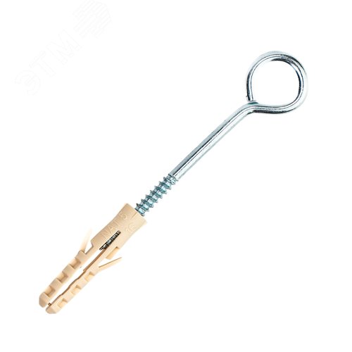 Изображение товара Шуруп-кольцо 3х40 с дюбелем NAT 5 (8 шт) (упак)