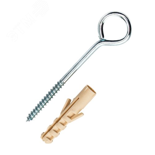 Шуруп-кольцо 3х40 с дюбелем NAT 5 (8 шт) - фото 2