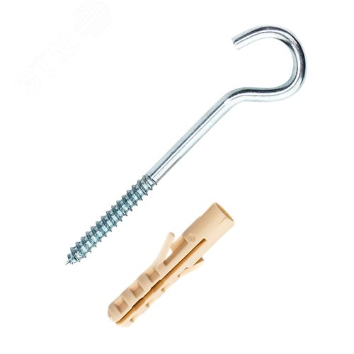 Шуруп-полукольцо 4х50 с дюбелем NAT 6 (6 шт) - фото 2