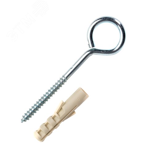 Шуруп-кольцо 5х60 с дюбелем NAT 8  (4 шт) - фото 2