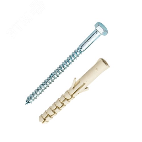 Шуруп по дереву 6х80 c дюбелем NAT 8L (2 шт) - фото 2