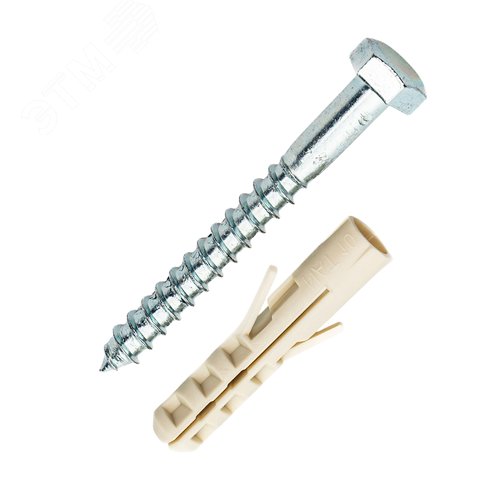 Шуруп по дереву 8х70 с дюбелем NAT 10 (2 шт) - фото 2