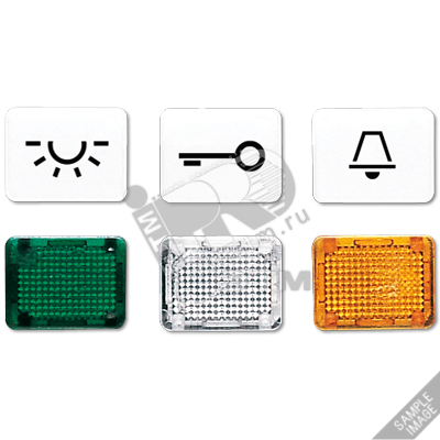 Изображение товара Окошко с символом для KO-клавиш и символом ключ бежевое JUNG 33T Германия