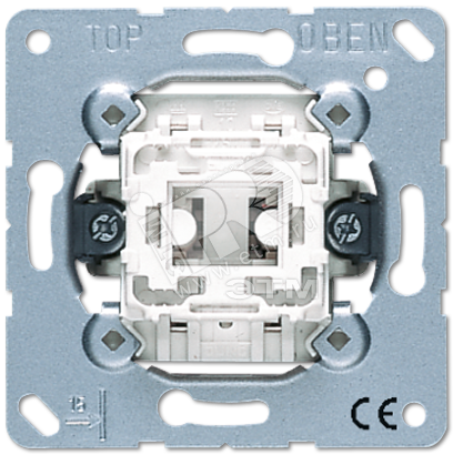 Изображение товара Выключатель 1-клавишный проходной с подсветкой ВЫКЛ Германия JUNG 98-220