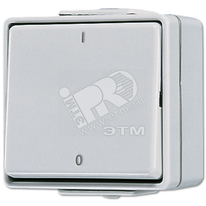Изображение товара Двухполюсный накладной выключатель IP44 JUNG 602W, Германия