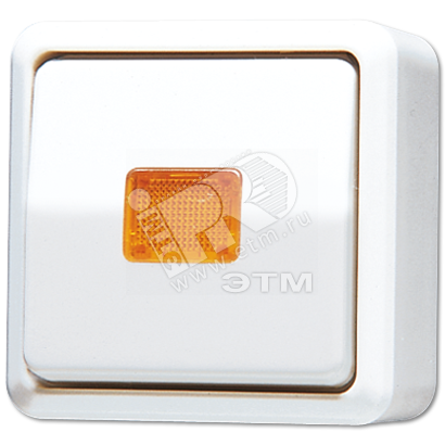 Изображение товара Выключатель контрольный для накладного монтажа универсальный белый JUNG 606KOAWW
