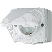 Изображение товара Розетка штепсельная SCHUKO 16A 250V IP44 накладная Германия JUNG