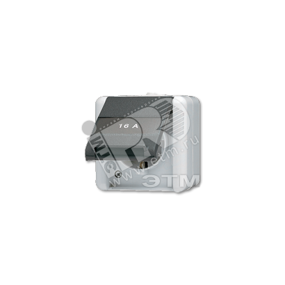 Изображение товара Розетка штепсельная SCHUKO с полем для надписи накладная IP44 (шт)