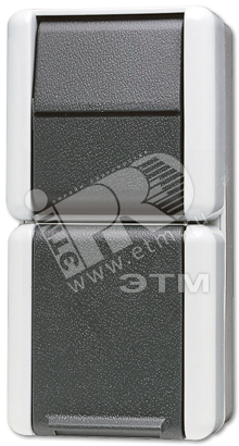 Изображение товара Комбинация розетка и однополюсный выключатель IP44 для накладного монтажа