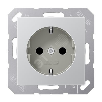 Изображение товара Штепсельная розетка SCHUKO одинарная с заземлением 16A 250В