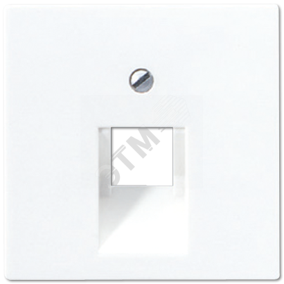 Изображение товара Накладка для телефонной и компьютерной розетки серии A500 JUNG IP20 белая