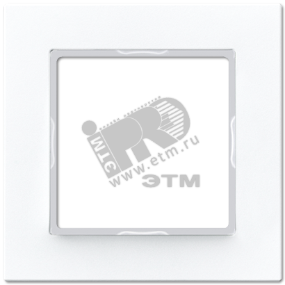 Изображение товара Рамка 1-кратная для горизонтальной и вертикальной установки из дюропласта белая