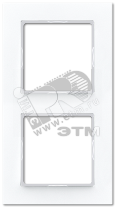 Изображение товара Рамка 2-я для горизонтальной вертикальной установки серии ACreation из дюропласта белая