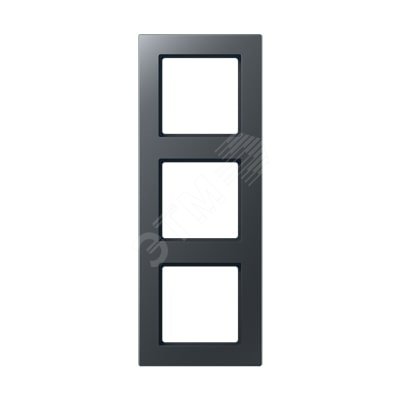 Изображение товара Рамка 3-я серия ACreation для горизонтальной и вертикальной установки антрацит IP20
