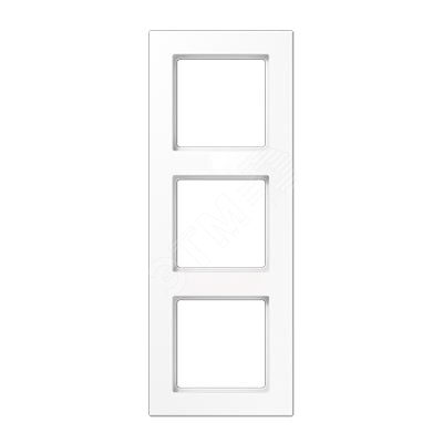 Изображение товара Рамка 3-я для горизонтальной/вертикальной установки Серия- ACreation Материал- термопласт. Цвет- белый (шт)