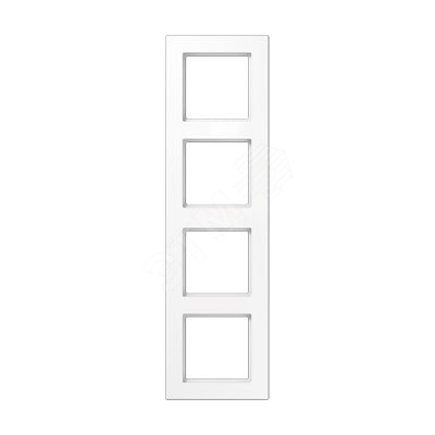 Изображение товара Рамка 4-я для горизонтальной/вертикальной установки Серия- ACreation Материал- термопласт. Цвет- белый (шт)