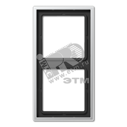 Изображение товара Рамка 2-кратная JUNG алюминий LS990 для установки