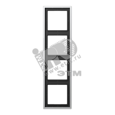 Изображение товара Рамка 4-я алюминиевая для горизонтальной/вертикальной установки JUNG AL2984