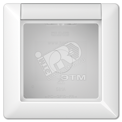 Изображение товара Коробка 1 пост накладная белая (шт)