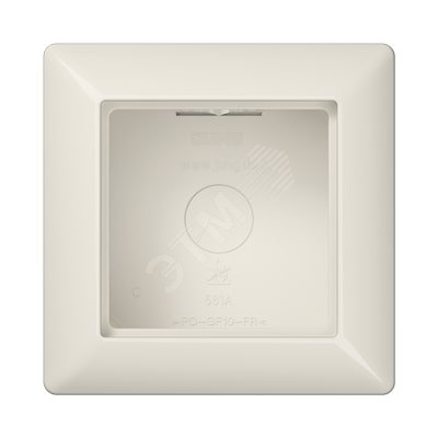 Изображение товара Коробка для накладного монтажа 1-я с негорючим основанием, в комплекте с рамкой для установки устройств и накладок серии A для горизонтальной/вертикальной установки Серия- AS500 Материал- дуропласт Цвет- слоновая кость (шт)