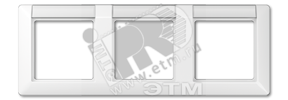 Изображение товара Рамка 3 поста с полем для надписи белая JUNG AS5830NAWW Изображение товара Рамка 3 поста с полем для надписи белая JUNG AS5830NAWW