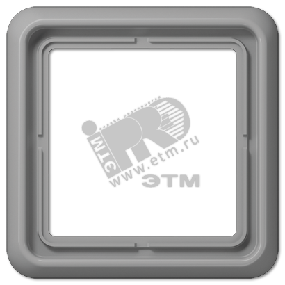 Изображение товара Рамка 1 пост универсальная ударопрочная серая для скрытого монтажа