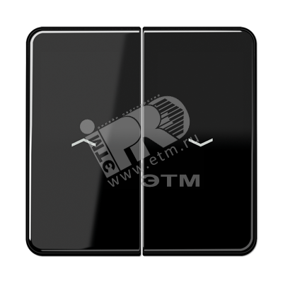 Изображение товара Клавиши для выключателя управления жалюзи 509VU и кнопки 539VU черные