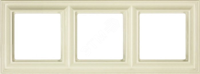 Изображение товара Рамка 3-местная для вертикальной и горизонтальной установки серия Eco DECO