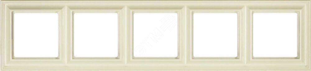 Изображение товара Рамка 5-местная для вертикальной и горизонтальной установки серия Eco DECO