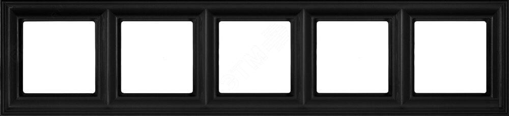 Изображение товара Рамка 5-местная серия Eco DECO антрацит Германия
