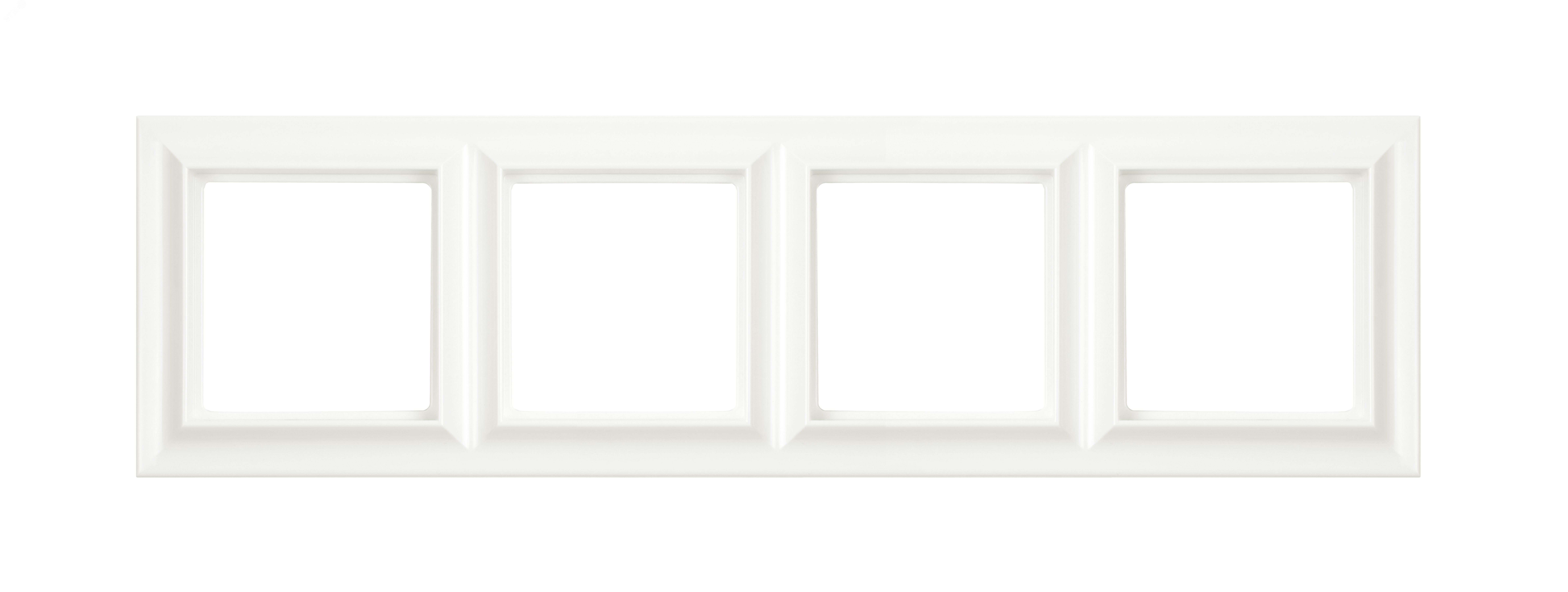 Изображение товара Рамка 4-поста Eco Profi Standart, термопласт, слоновая кость