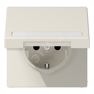 Изображение товара Розетка SCHUKO 220В 16А с откидной крышкой и полем для надписи