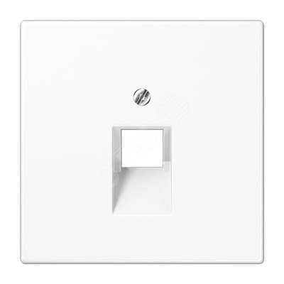 Изображение товара Крышка для телефонной и компьютерной розетки JUNG LS969-1UAWW белая