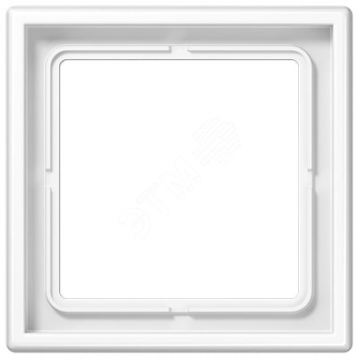 Изображение товара Рамка 1-кратная белая для горизонтальной и вертикальной установки JUNG LS981WW